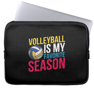 Volleyball Is My Favourite Season Laptop Sleeve