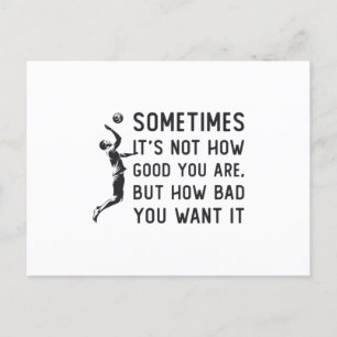 Volleyball It's Not How Good Volleyball Team Gift Postcard