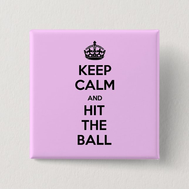 Volleyball Keep Calm and ... 15 Cm Square Badge (Front)