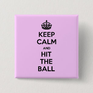 Volleyball Keep Calm and ... 15 Cm Square Badge
