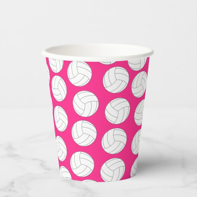 Volleyball Kids Birthday Party Sports Paper Cups (Front)