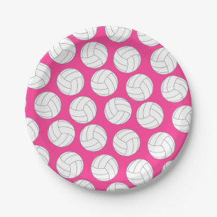 Volleyball Kids Birthday Party Sports Paper Plate