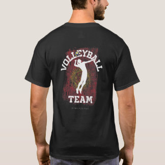 Volleyball Kyrgyzstan Flag Girls Volleyball Women  T-Shirt