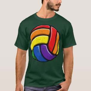 Volleyball LGBT Gay Pride for Men Women Boys Girls T-Shirt