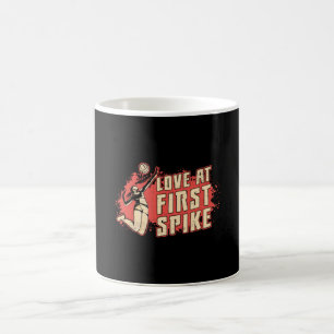 Volleyball Love At First Strike Volleyball Player Coffee Mug