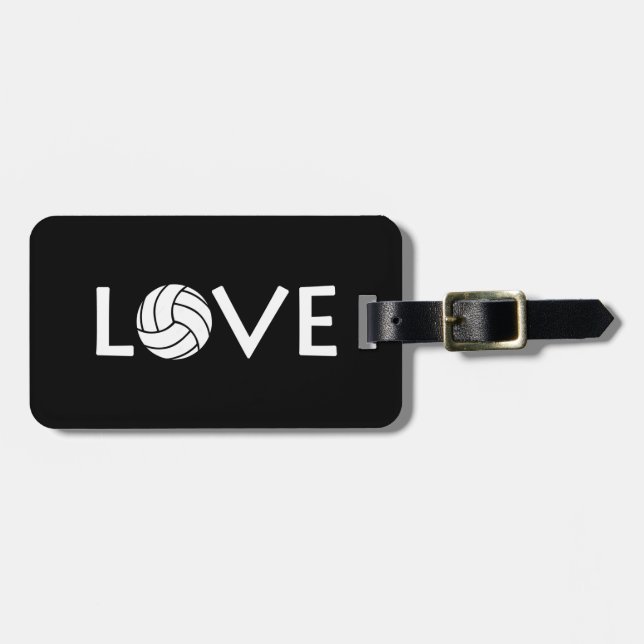 Volleyball Love Luggage Tag (Front Horizontal)