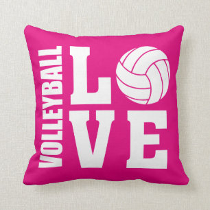 Volleyball Love Pink Cushion