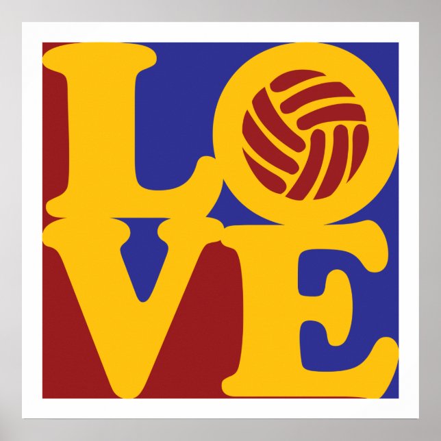 Volleyball Love Poster (Front)