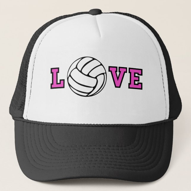 Volleyball Love Trucker Hat (Front)