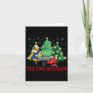 Volleyball Lover Christmas Tree Christmas 2024 Fun Card