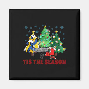 Volleyball Lover Christmas Tree Christmas 2024 Fun Magnet