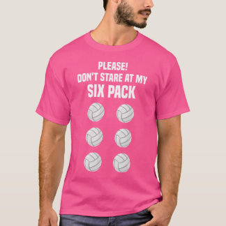 Volleyball Lover Shirt Funny Six Pack Quote Joke V