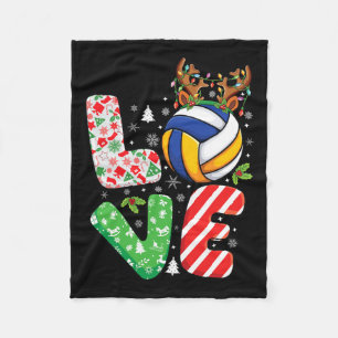 Volleyball Lovers Boys Girls Kids Xmas Christmas V Fleece Blanket