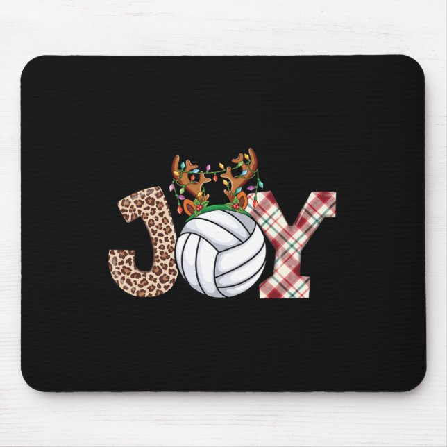 Volleyball Lovers Boys Girls Kids Xmas Christmas V Mouse Pad (Front)