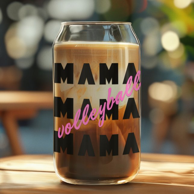 Volleyball Mama Can Glass (Creator Uploaded)