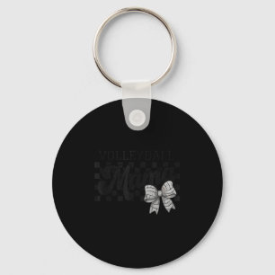 Volleyball Mama Mom Game Day Retro Volleyball Coqu Key Ring