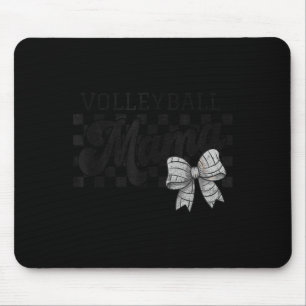 Volleyball Mama Mom Game Day Retro Volleyball Coqu Mouse Pad