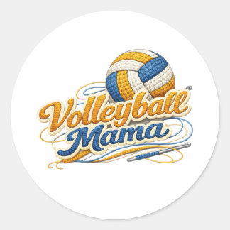 Volleyball Mama Sticker (Retro Script)