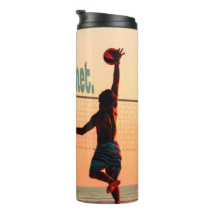 Volleyball Meet me At The Net Thermal Tumbler