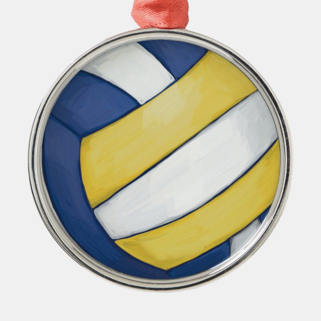 Volleyball Metal Ornament (Front)