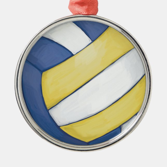 Volleyball Metal Tree Decoration (Front)
