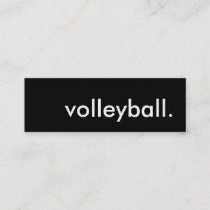 volleyball. mini business card