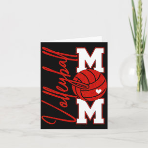 Volleyball Mom Game Day Mama Srts Volleyball Famil Card
