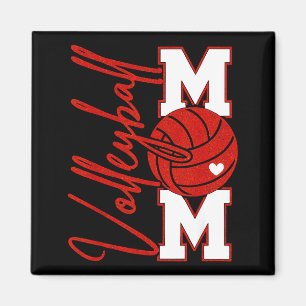 Volleyball Mom Game Day Mama Srts Volleyball Famil Magnet