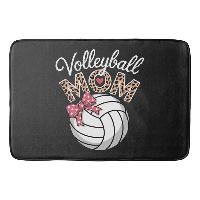 Volleyball Mum Bath Mat (Front)