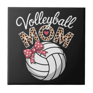 Volleyball Mum Ceramic Tile