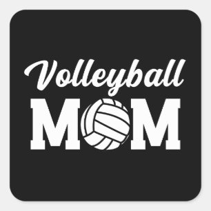 Volleyball Mum Cute Mum Life Square Sticker