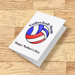 Volleyball Mum for Mother's Day Card