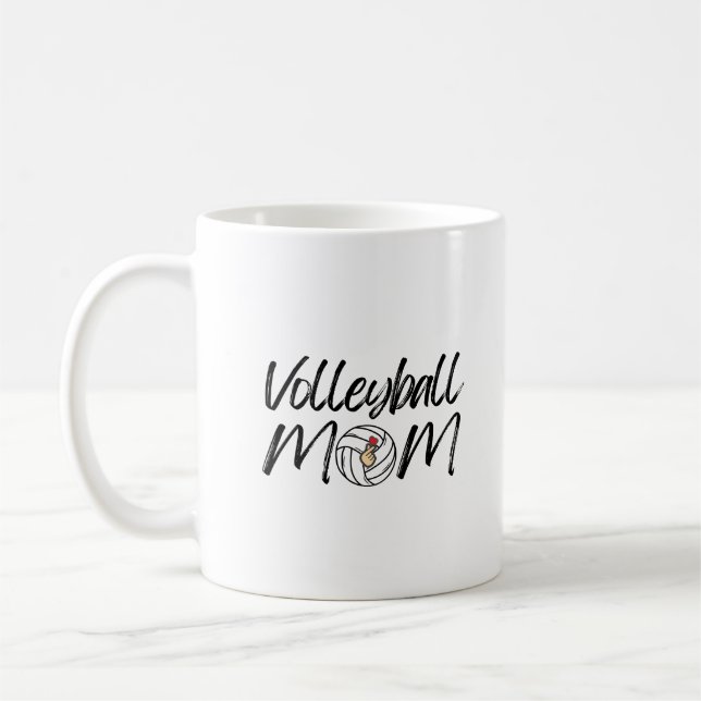 Volleyball Mum Game Day Volleyball Lover Coffee Mug (Left)