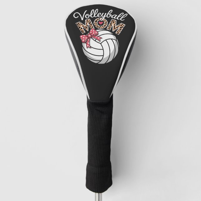 Volleyball Mum Golf Head Cover (Front)