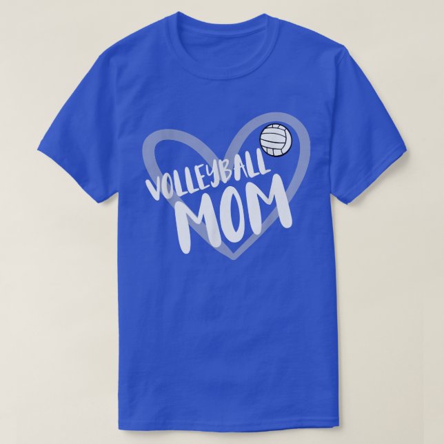 Volleyball Mum Heart  T-Shirt (Design Front)