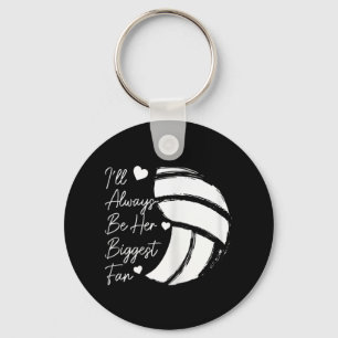 Volleyball Mum Her Biggest Fan Volleyball Daughter Key Ring