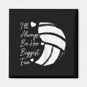 Volleyball Mum Her Biggest Fan Volleyball Daughter Magnet
