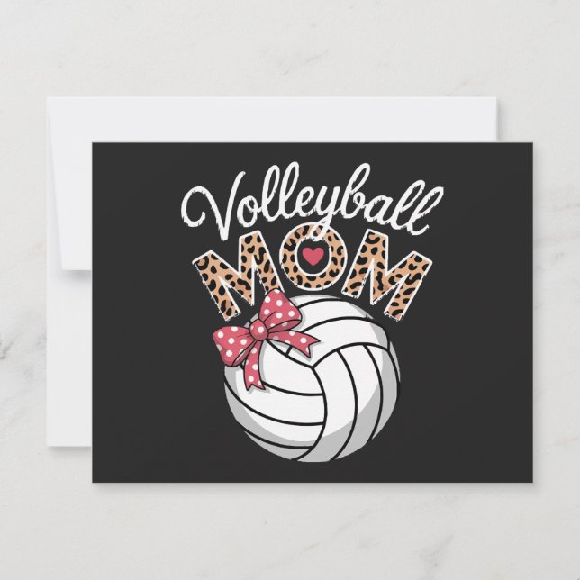 Volleyball Mum Invitation (Front)