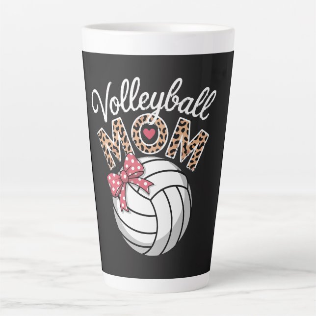 Volleyball Mum Latte Mug (Front)