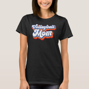 Volleyball Mum Leopard Ball Mum Mother's Day 1 T-Shirt