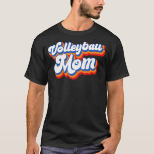Volleyball Mum Leopard Ball Mum Mother's Day Voll T-Shirt