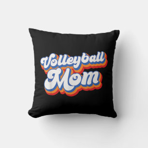 Volleyball Mum Leopard Fun Ball Mum Mother's Day 0 Cushion
