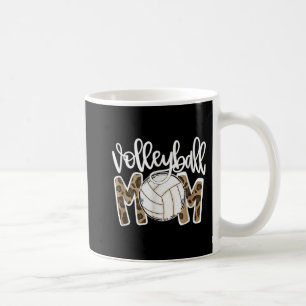 Volleyball Mum Leopard Fun Ball Mum Mother's Day G Coffee Mug