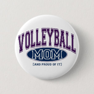 Volleyball Mum Pin