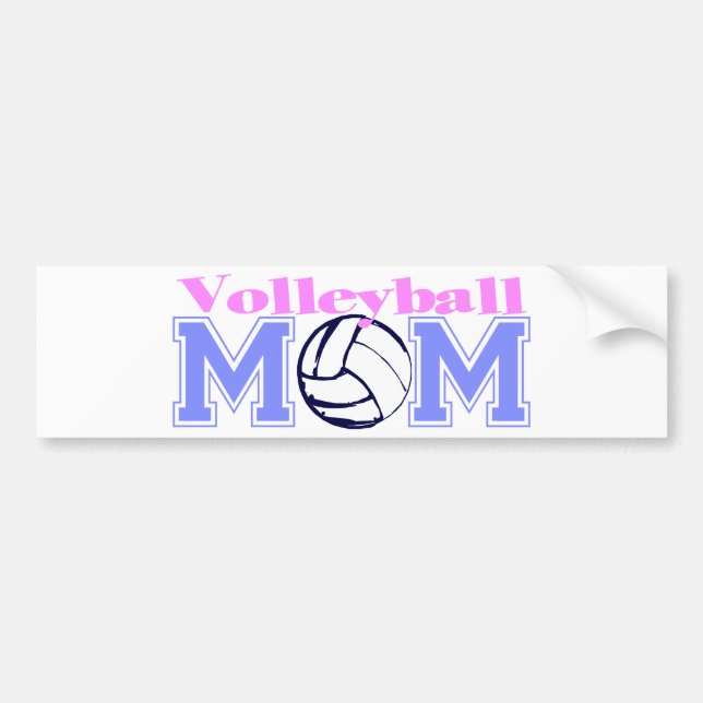 Volleyball Mum (Version B) Bumper Sticker (Front)