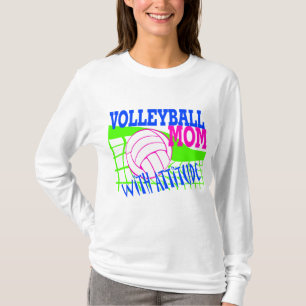 Volleyball Mum With Attitude T-Shirt