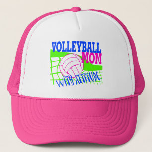 Volleyball Mum With Attitude Trucker Hat