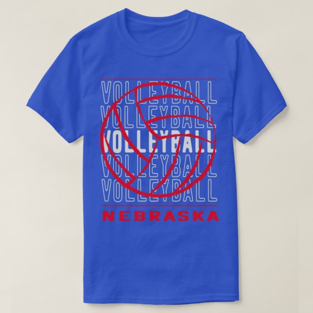 Volleyball Nebraska T-Shirt (Design Front)