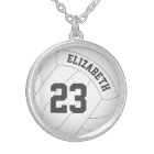 volleyball necklace w player's name/jersey number