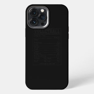 Volleyball Nutrition Facts Women Men Player iPhone 13 Pro Max Case